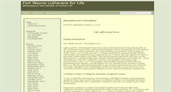 Desktop Screenshot of lutheransforlifefortwayne.org