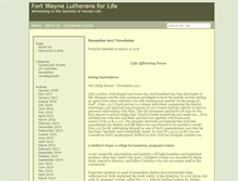 Tablet Screenshot of lutheransforlifefortwayne.org